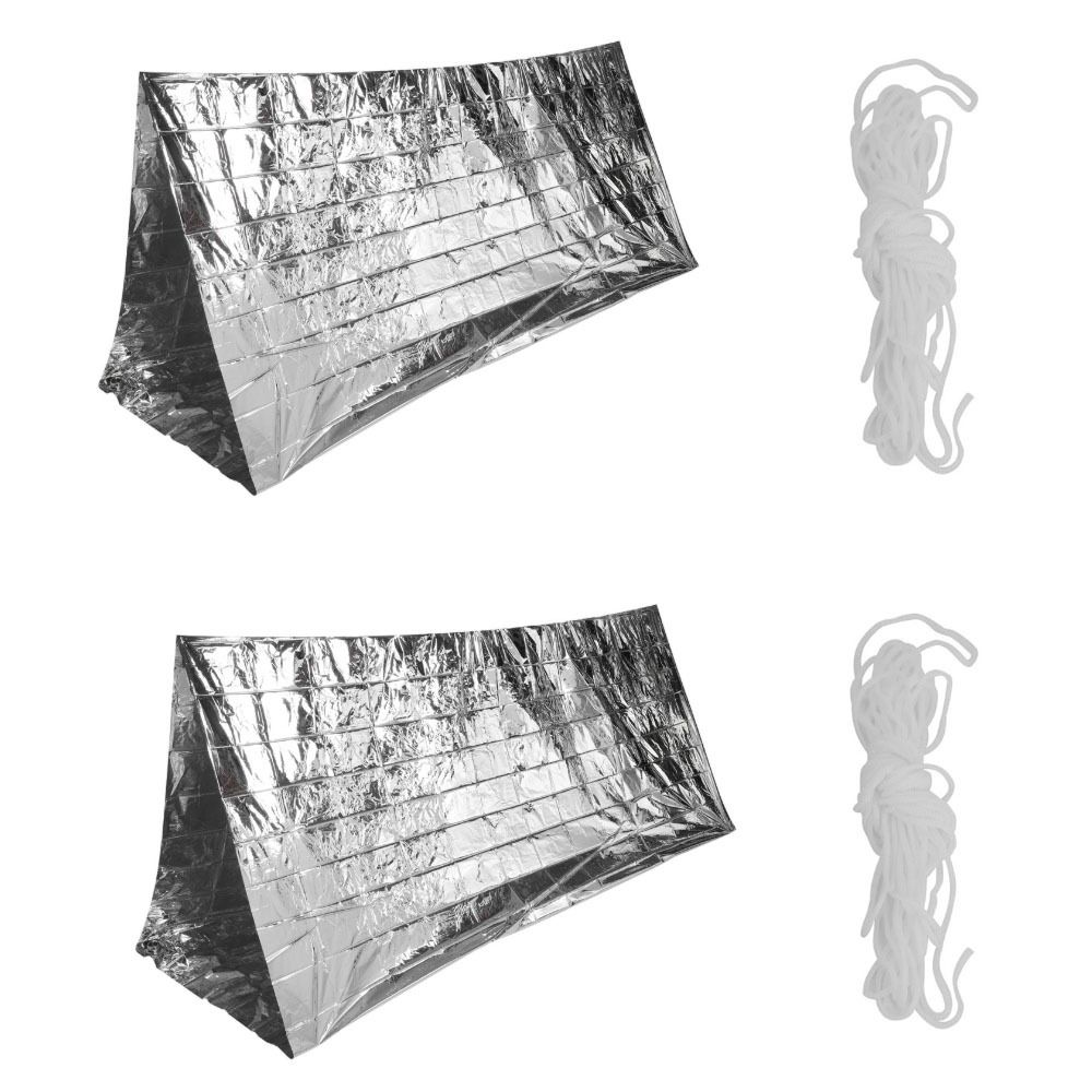 2 Pcs Durable Reflective Emerg - Survival Blanket Reflective review and price