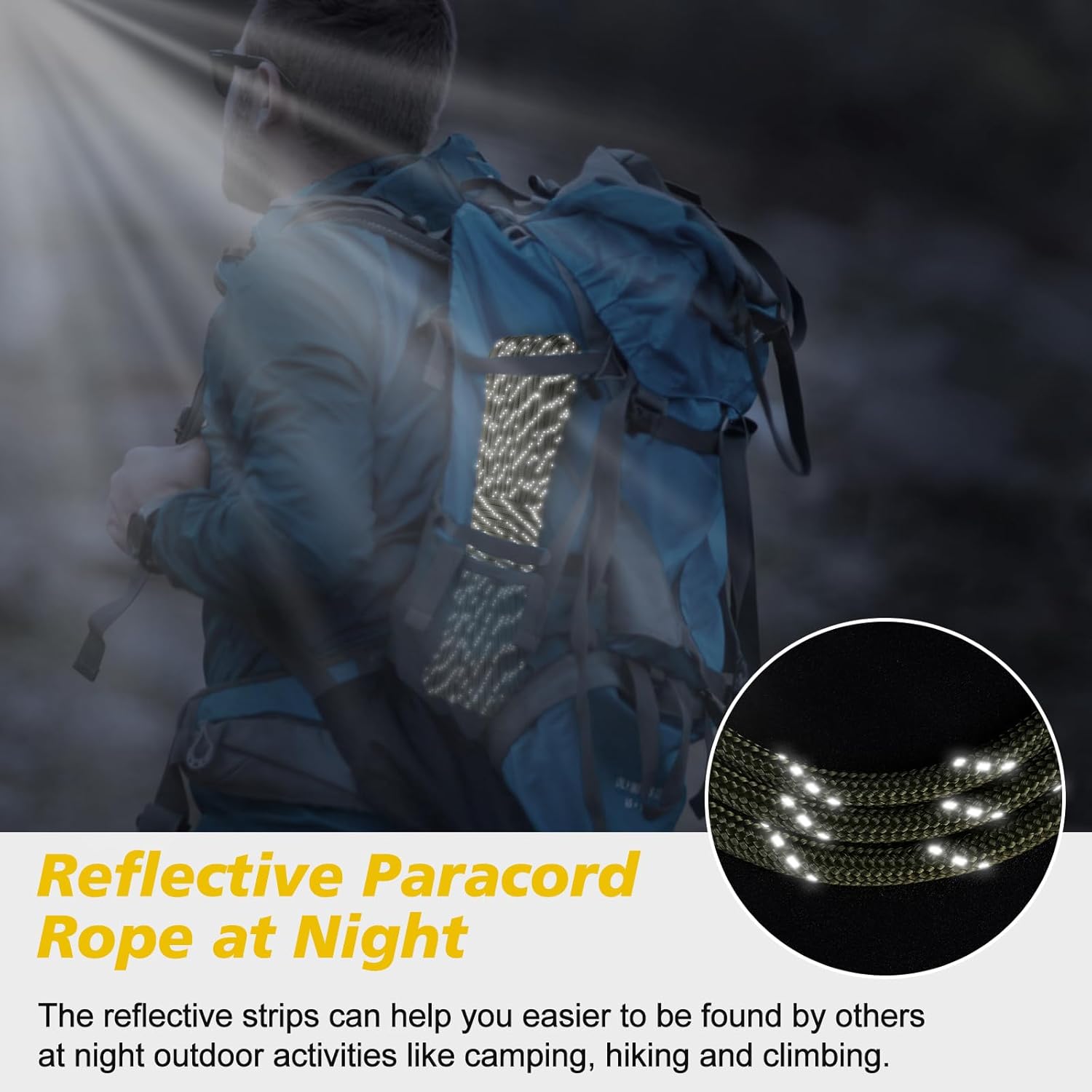 1000lb Reflective Paracord 4mm - Para Cord 1000Ft review and price