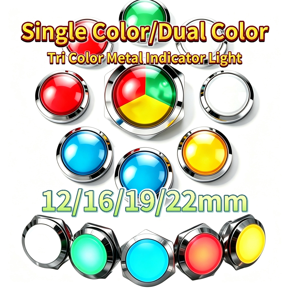 12mm 16mm 19mm 22mm Metal LED  - Signal Panel Orange review and price
