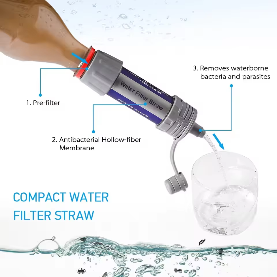 Outdoor Water Filter Straw Cam - Water Purification Straw review and price