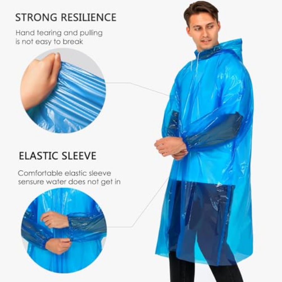 Disposable Rain Ponchos for Ad - Emergency Poncho Rain review and price