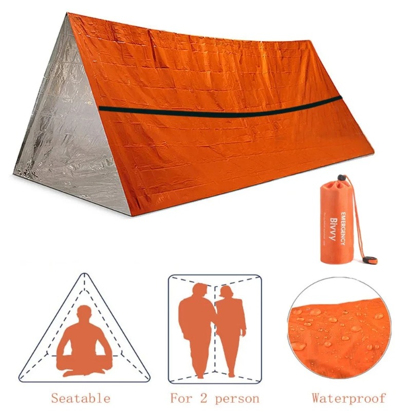 2 Person Emergency Shelter Biv - Emergency Mylar Tent review and price