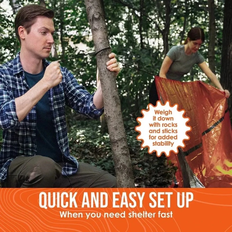 2 Person Emergency Shelter Biv - Emergency Mylar Tent review and price