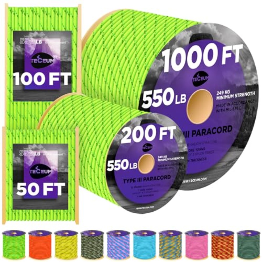 Reflective Paracord Rope 1000  - Para Cord 1000Ft review and price