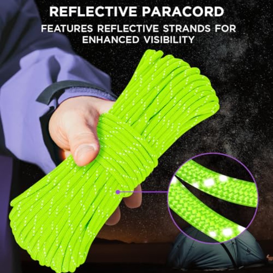 Reflective Paracord Rope 1000  - Para Cord 1000Ft review and price