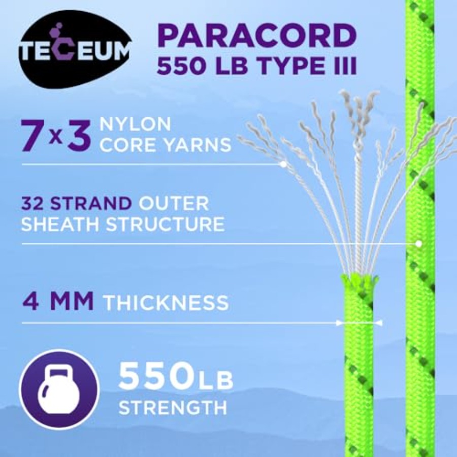 Reflective Paracord Rope 1000  - Para Cord 1000Ft review and price