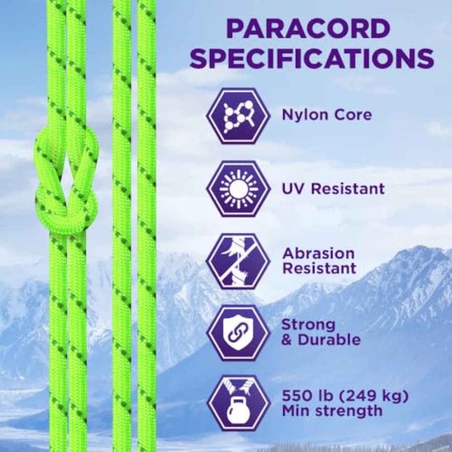 Reflective Paracord Rope 1000  - Para Cord 1000Ft review and price