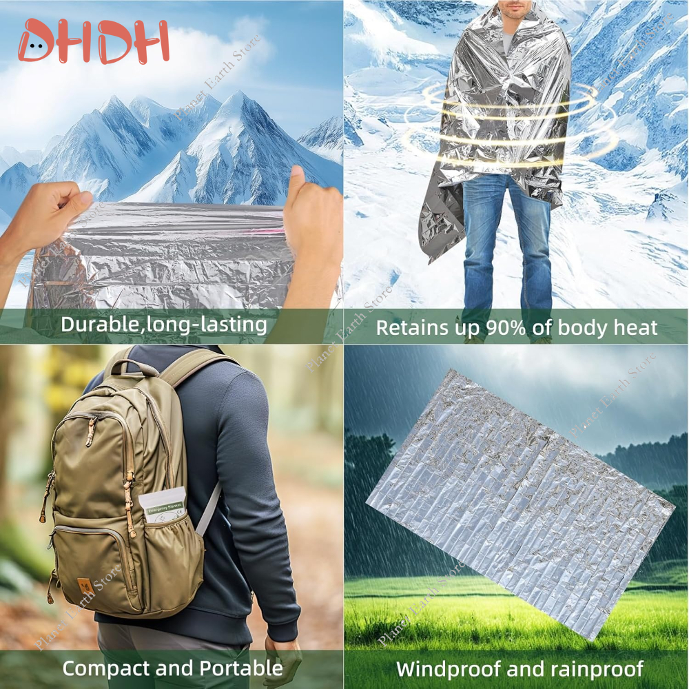 Emergency Thermal Blanket 5/10 - Survival Blanket Reflective review and price