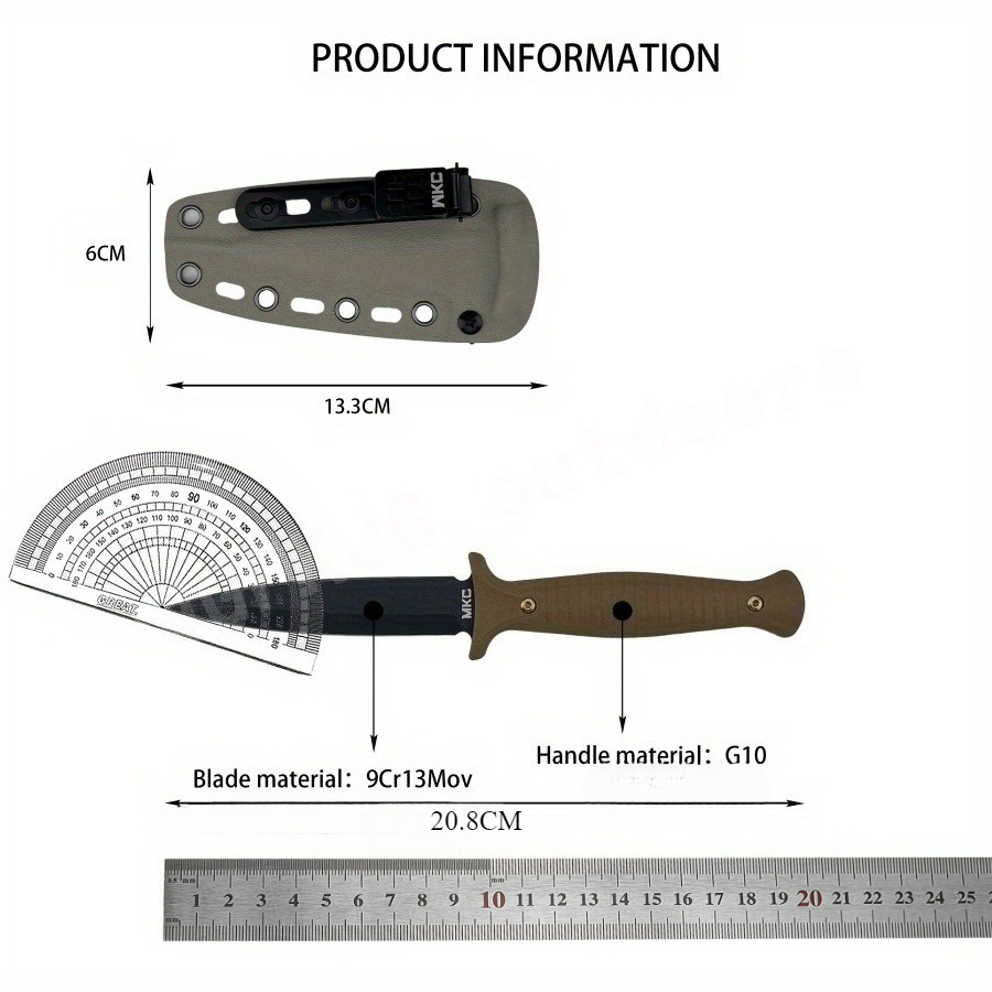 High Hardness MKC V24 Fixed Bl - Bushcraft Knife Fixed review and price
