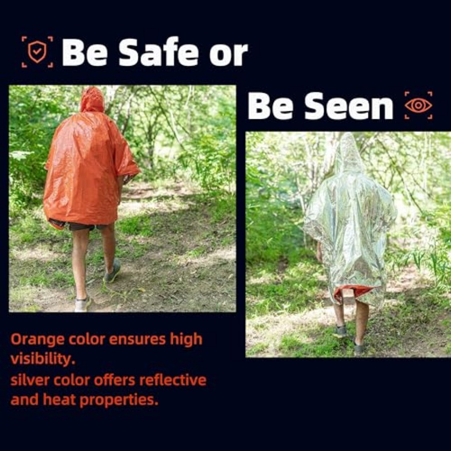 Thickened Emergency Rain Ponch - Emergency Poncho Rain review and price