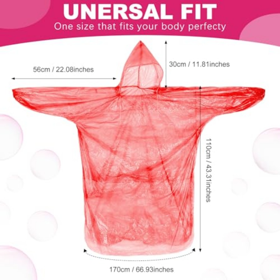 Handepo 100 Pack of Adult Rain - Emergency Poncho Rain review and price