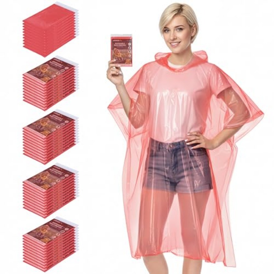 APEXUP Disposable Rain Ponchos - Emergency Poncho Rain review and price