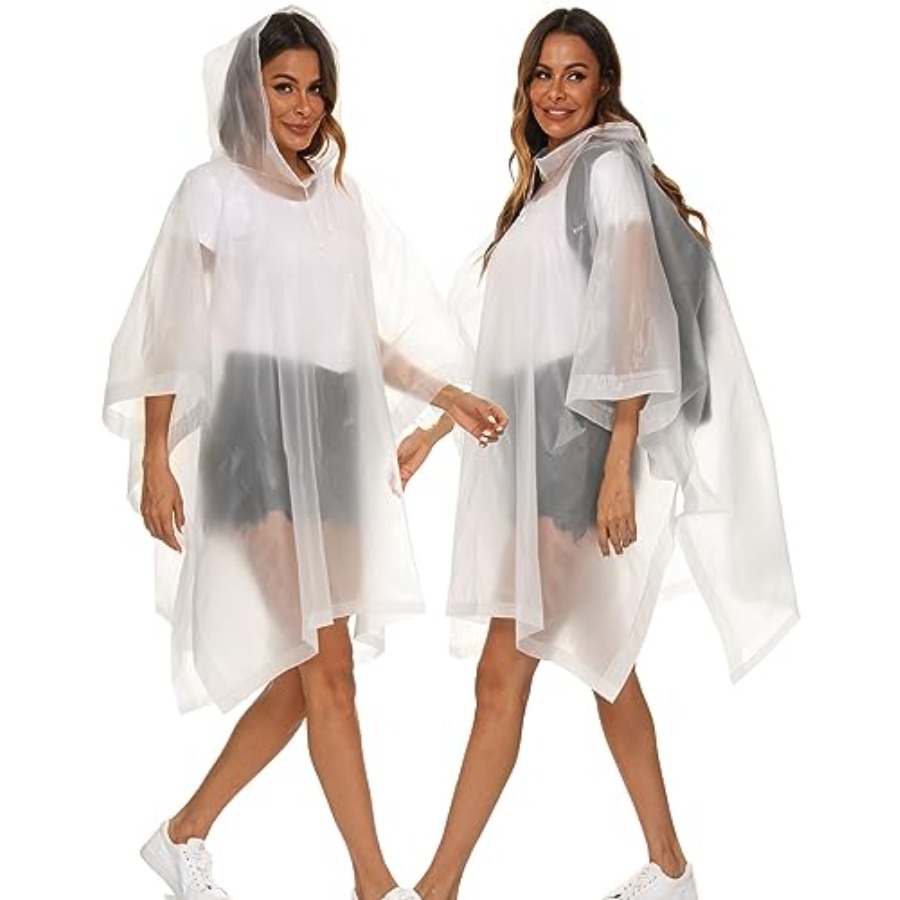 2 Pack Rain Ponchos for Adults - Emergency Poncho Rain review and price