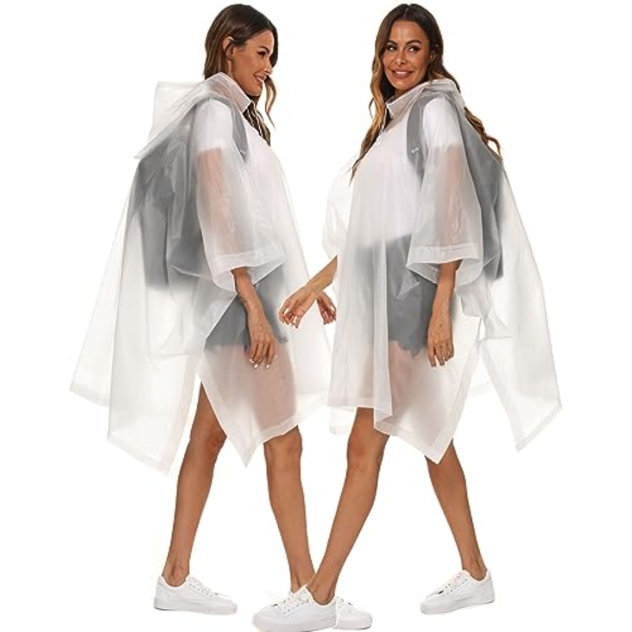 2 Pack Rain Ponchos for Adults - Emergency Poncho Rain review and price