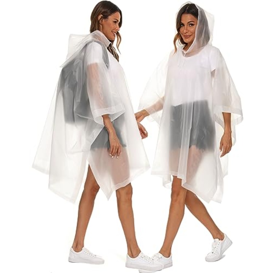 2 Pack Rain Ponchos for Adults - Emergency Poncho Rain review and price
