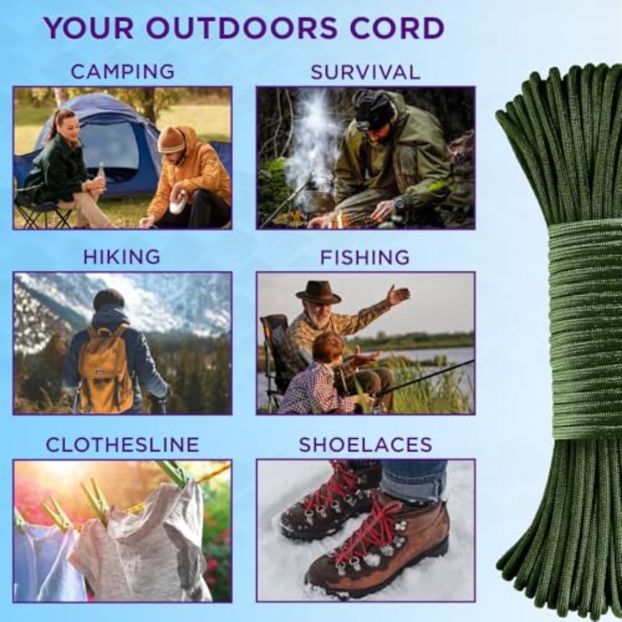 Reflective Paracord Rope 1000  - Para Cord 1000Ft review and price