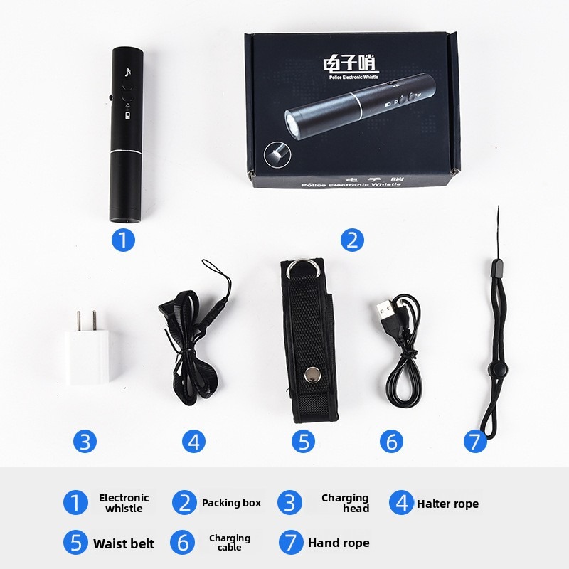 New LED Flashlight Electronic  - Emergency Whistle Loud review and price