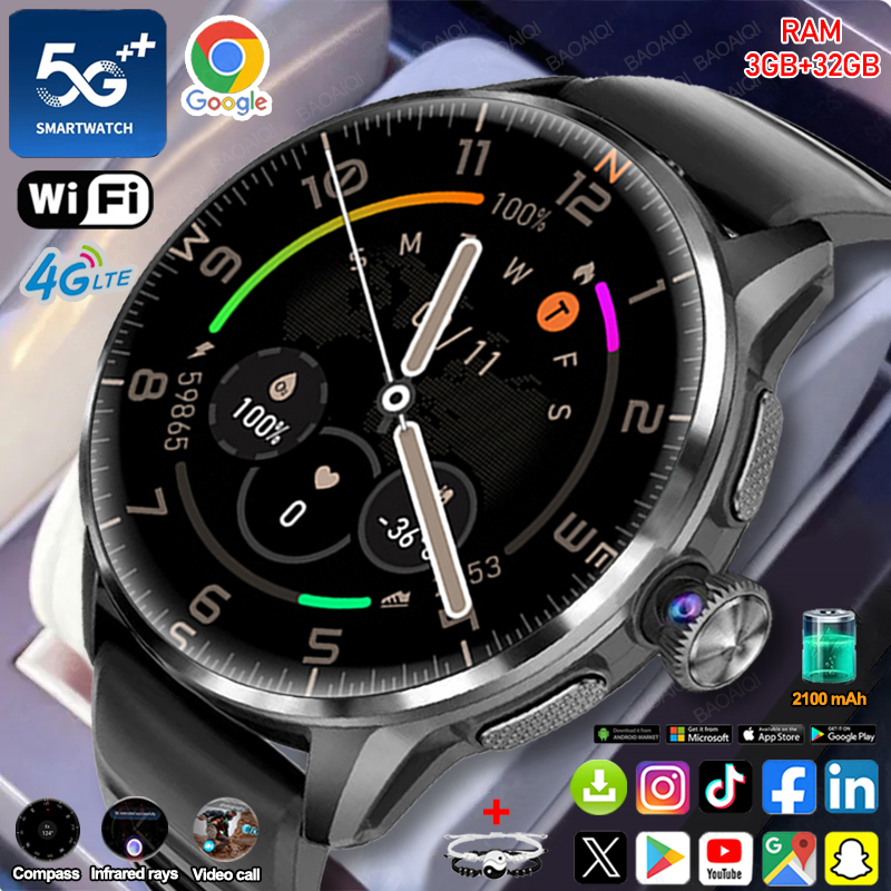 5G/4G Full Network Smart Watch - Compass Lensatic review and price