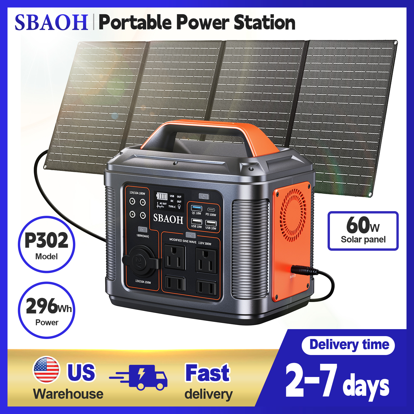 300W Portable Power Station, 2 - Solar Emergency Charger review and price