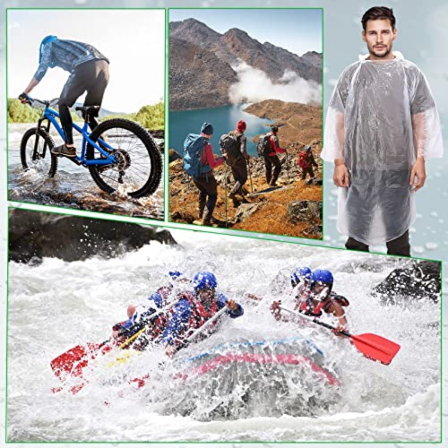 150 Pcs Disposable Rain Poncho - Emergency Poncho Rain review and price