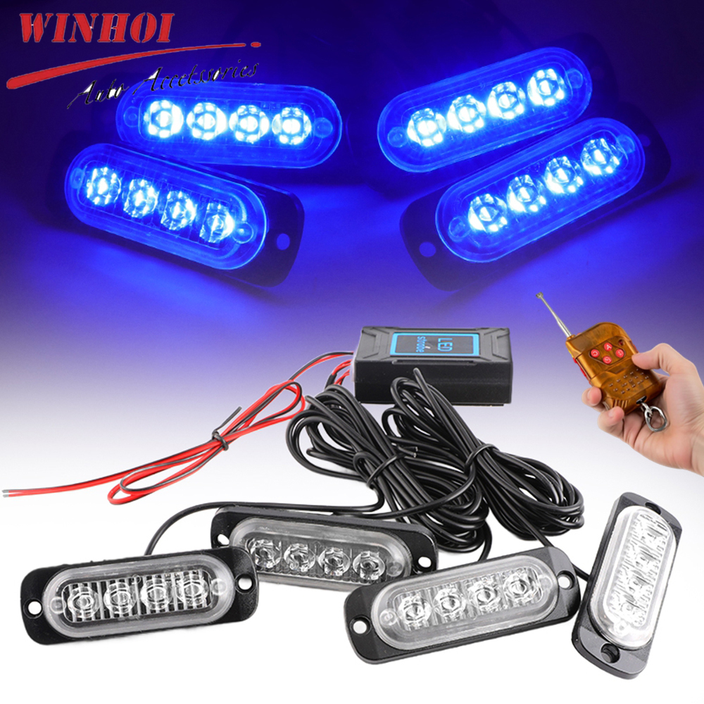 Wireless Grille Police Lights  - Sos Light Strobe review and price