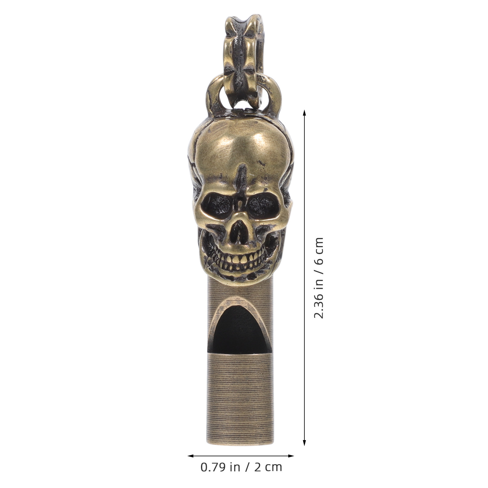 Creative Skull Head Copper Whi - Emergency Whistle Loud review and price