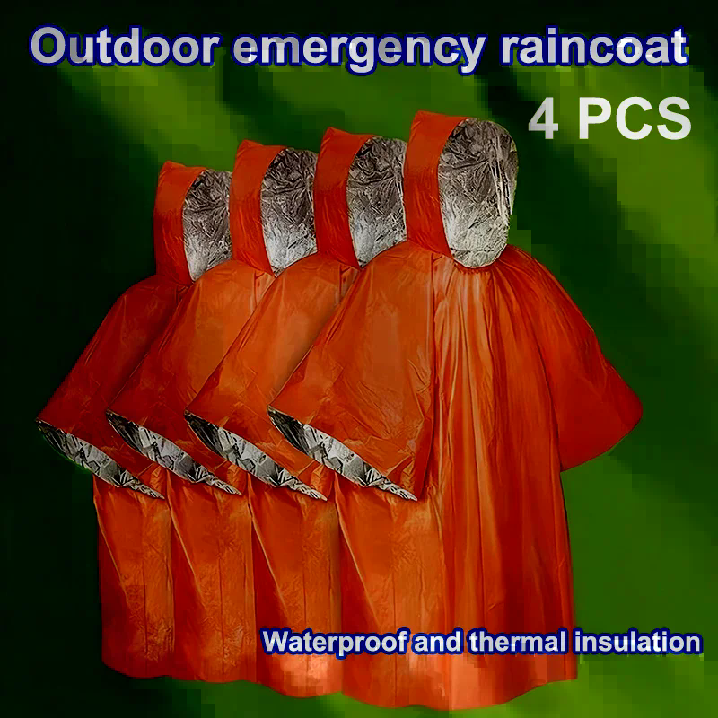 4PCS Emergency Survival Rain H - Survival Blanket Reflective review and price