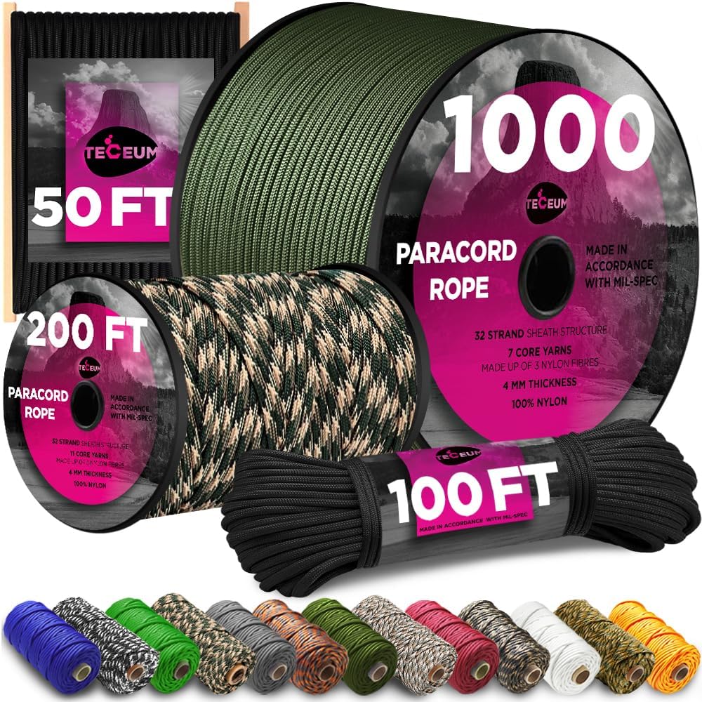 750 lb Paracord Rope 1000ft/20 - Para Cord 1000Ft review and price