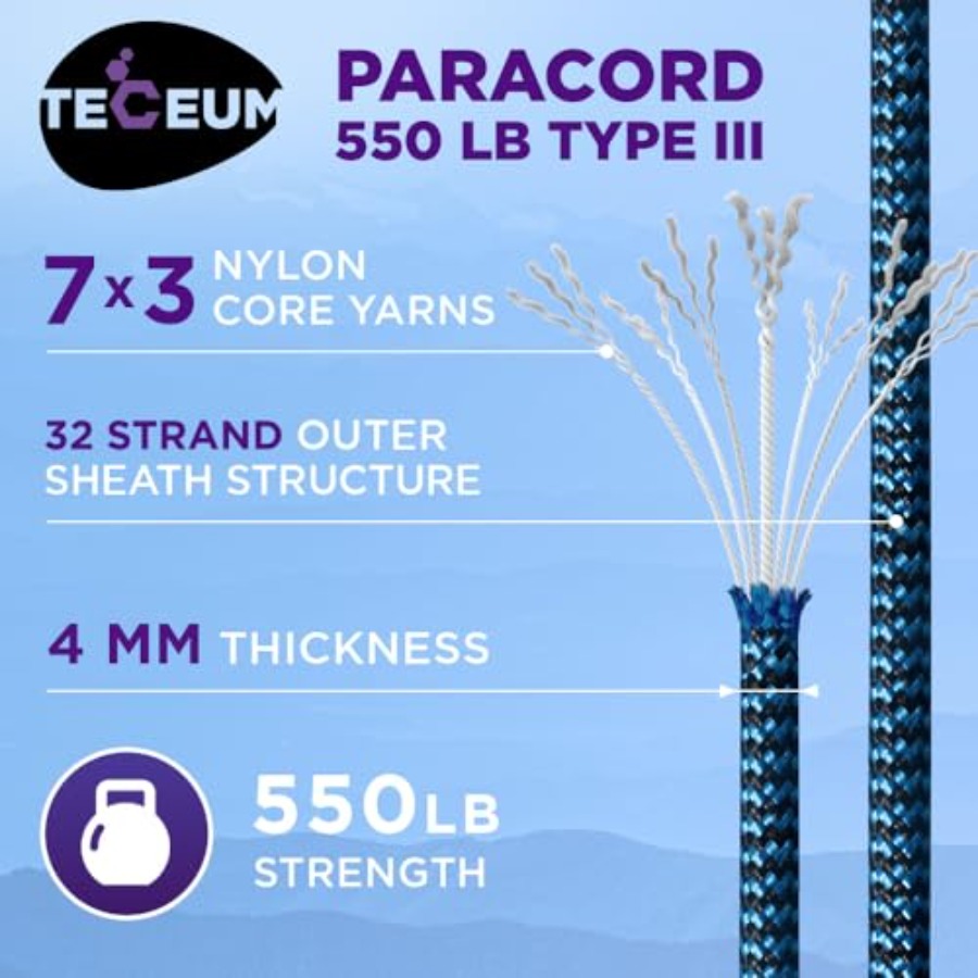 Reflective Paracord Rope 1000  - Para Cord 1000Ft review and price