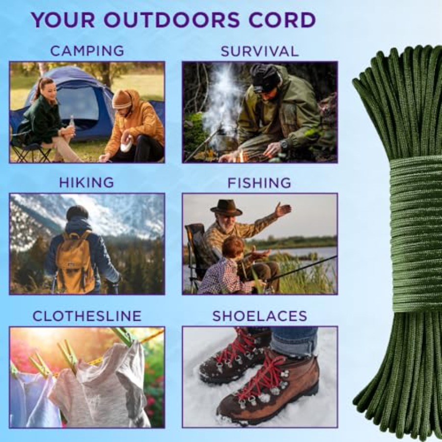 Reflective Paracord Rope 1000  - Para Cord 1000Ft review and price
