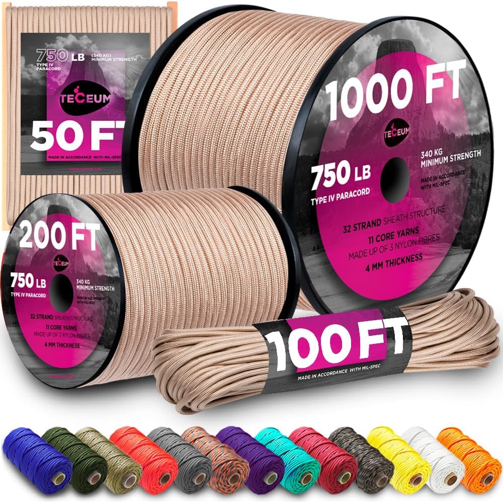 750 lb Paracord Rope - 1000Ft/ - Para Cord 1000Ft review and price