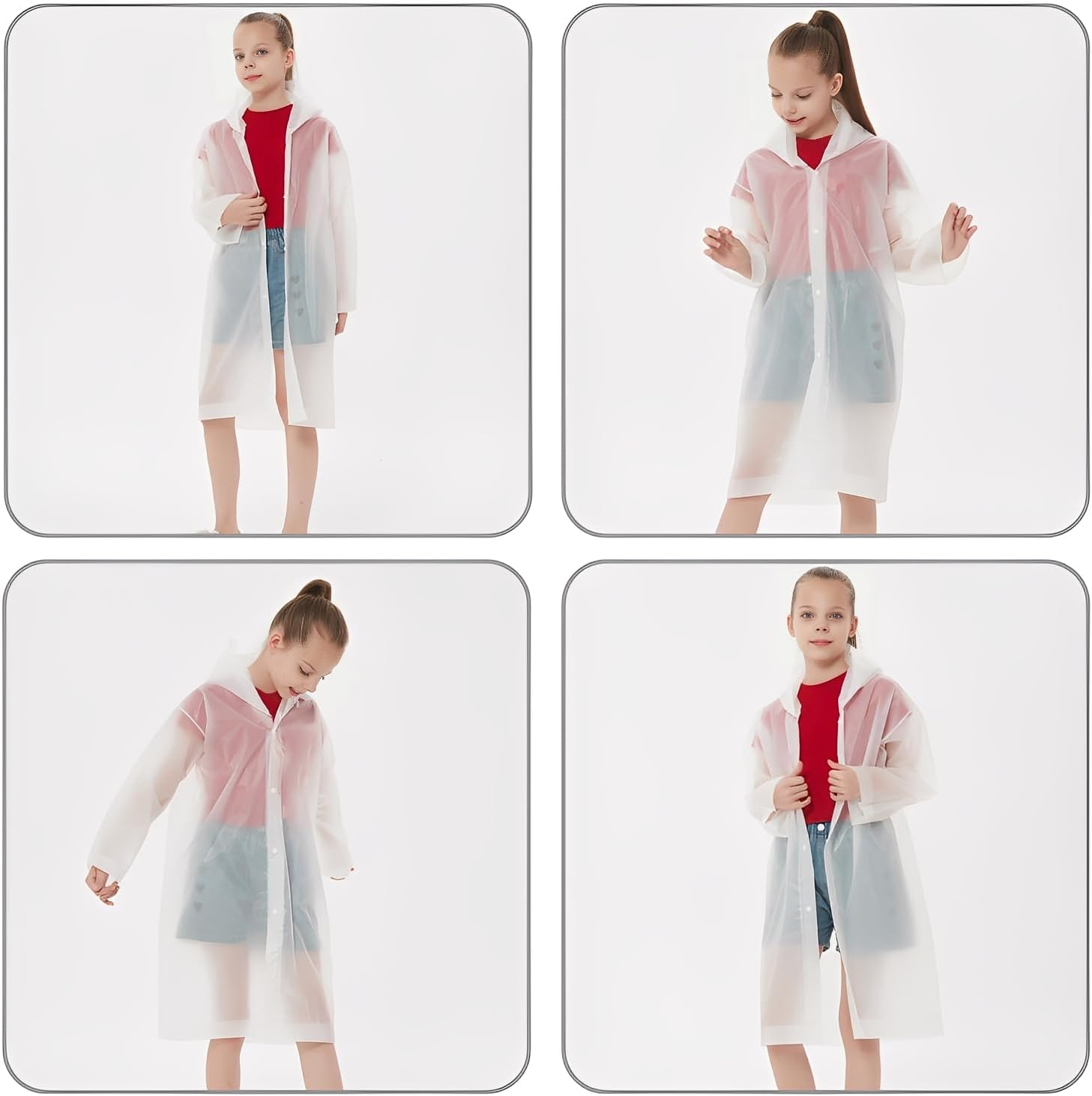 Kids Rain Ponchos Reusable wit - Emergency Poncho Rain review and price