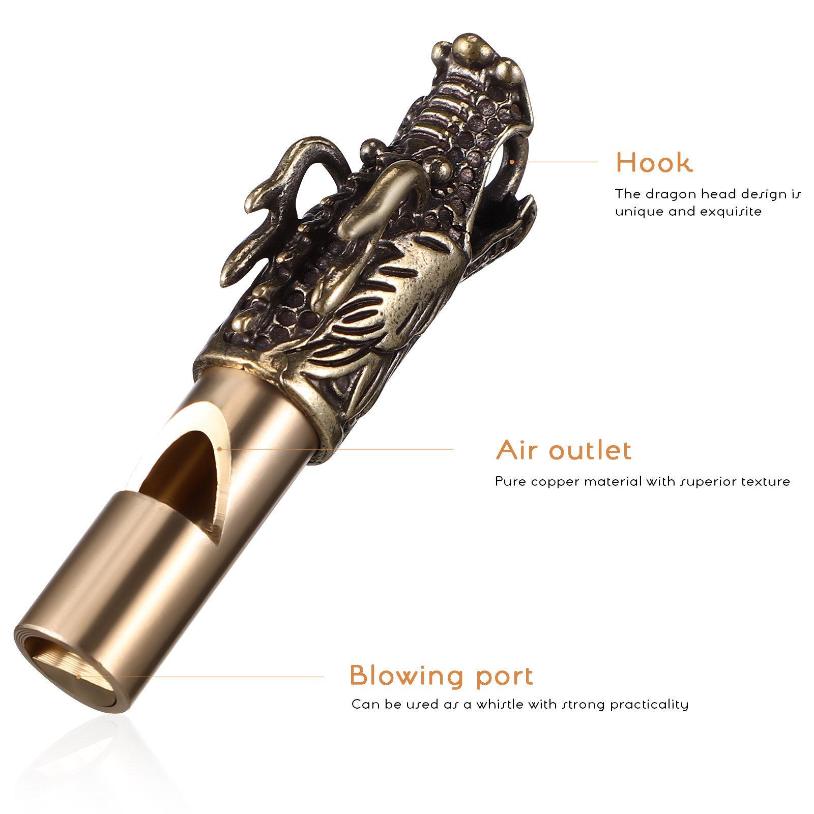 3Pcs Chinese Dragon Whistles B - Emergency Whistle Loud review and price